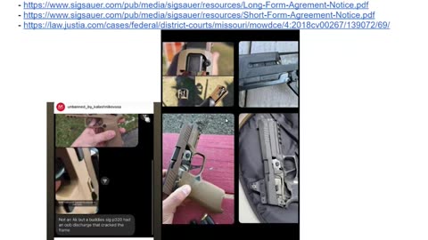 Blown up SIG p320's