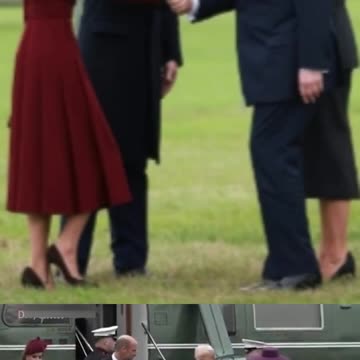 Kate subtle gesture when walking next to William after spotting closeness of Trump and Melania
