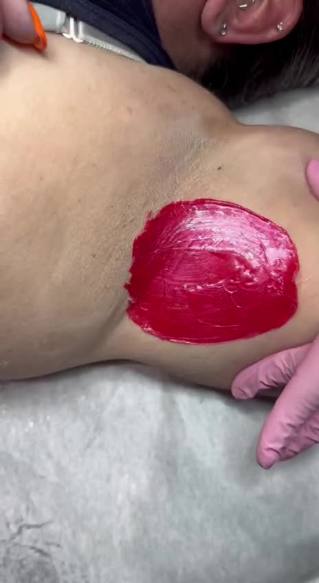 Underarm Waxing in Florida Using Sexy Smooth Cherry Desire Hard Wax | @barefolkbeauty Demo