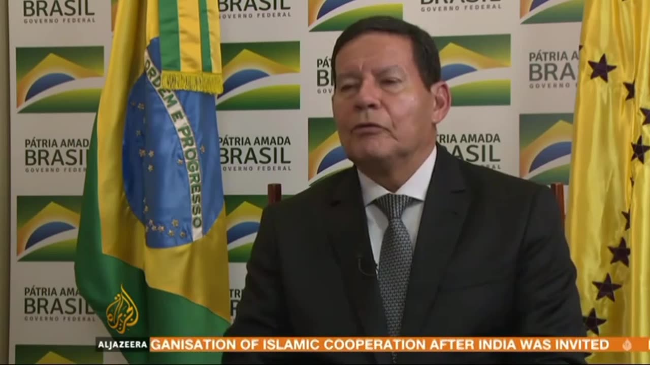 Hamilton Mourão : AL JAZEERA JAZ : March 2, 2019 7:32am-8:01am +03 : Free Borrow & Streaming: