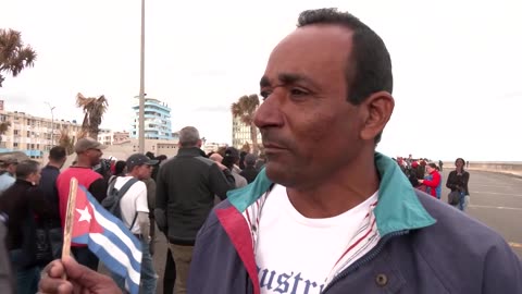 Cubans rally against US 'imperialists' outside Havana embassy