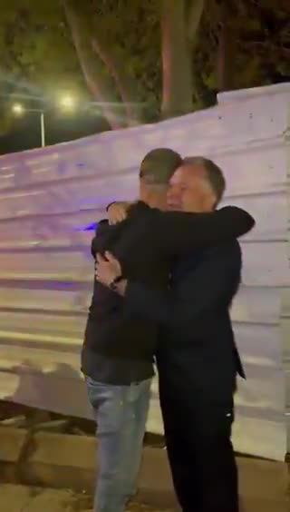 President Donald J. Trump's envoy Steve Witkoff embraces Edan Alexander's father in an emotional moment!