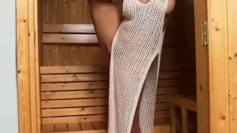 A real naught shoot in the sauna NSFW