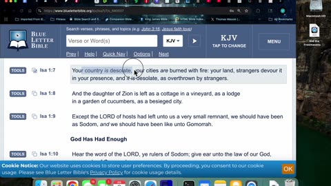 Isa 1:7 Flesh Minds=desolation; Fire=FATHER sends Satan upon mankind; Strangers=Tares & Locust Army