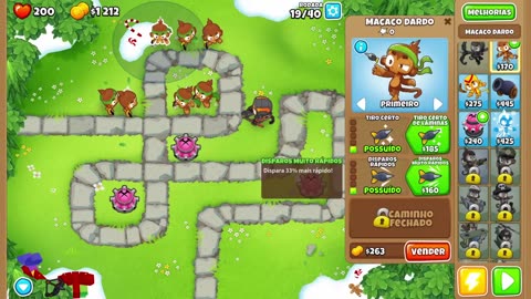 Bloons TD 6 Ape Field Easy Round 19