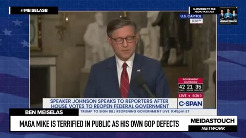 MAGA Mike IS TERRIFIED in PUBLIC as his OWN GOP DEFECTS