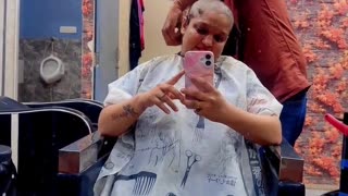 Woman headshave
