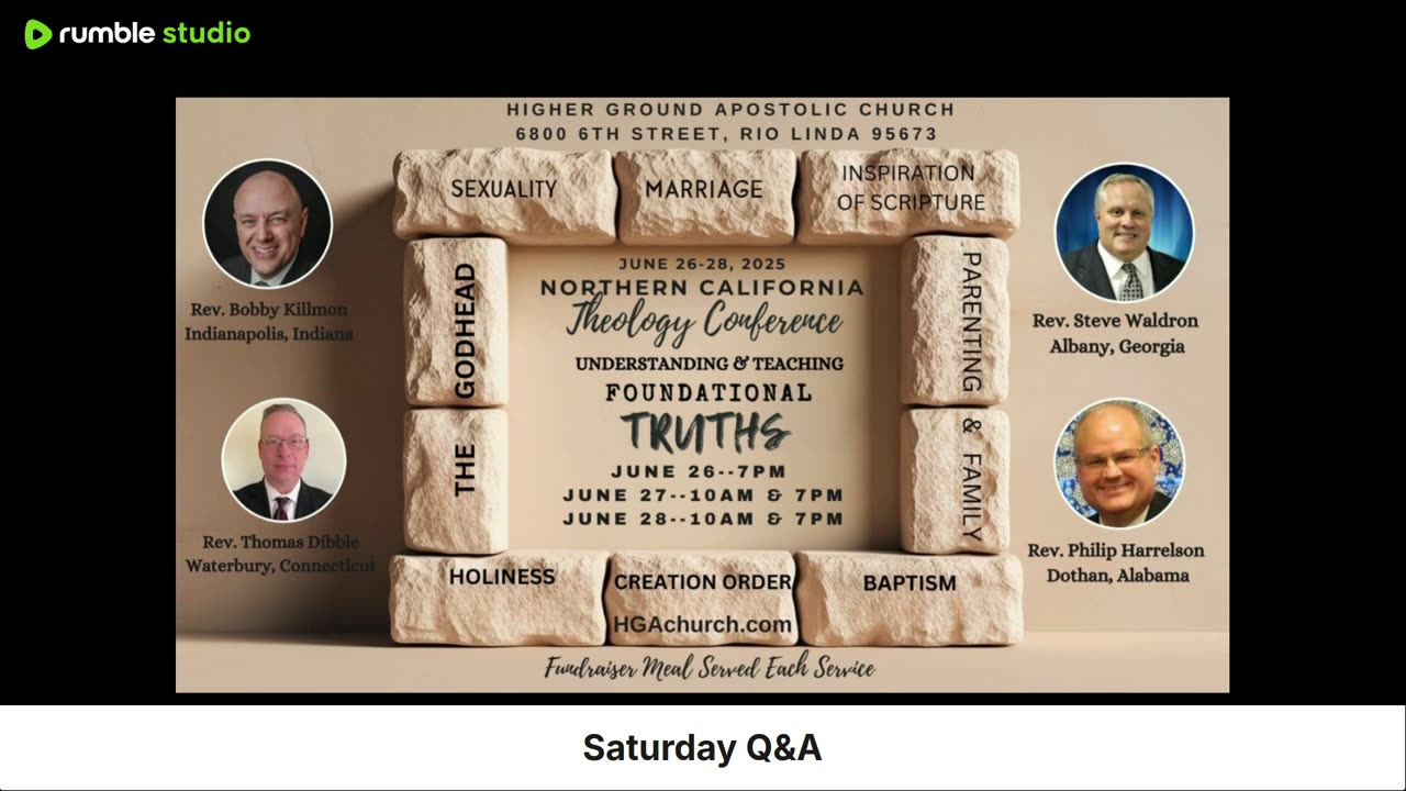 Saturday Afternoon Q&A