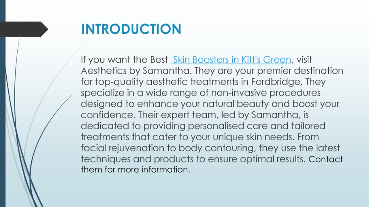 Best Skin Boosters in Kitt's Green