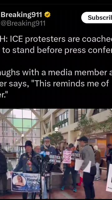 ICE protesters are coached