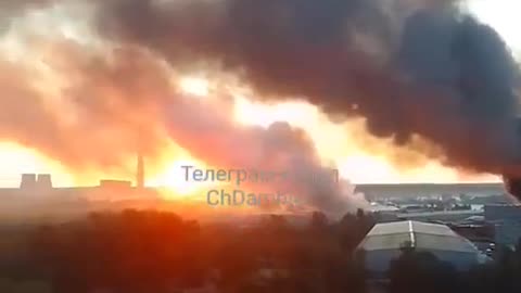 🇺🇦🇷🇺 The Turkish Bayraktar plant burns in Kiev … just finished building and boom