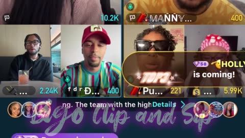 Team PK 21 Droski Manny Pablo Pumken PrettyTeeTee 7/14/25 #bigoclipandsip