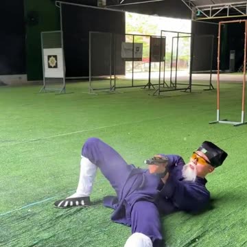 He traded his nunchucks for a nine millimeter.