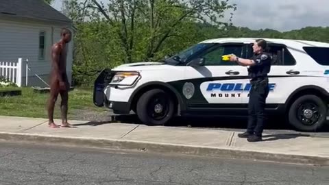 Naked man in Mt. Airy