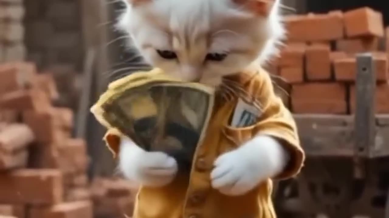 This poor kitten rolls around..#shorts #ai #animals #ai #funny #cat