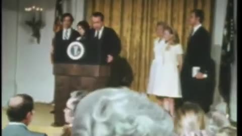 Richard Nixon delivers his farewell address to Administration staffers, August 9, 1974