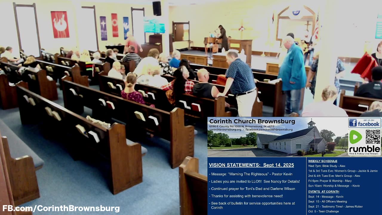 Corinth 9-14-2025: Warning the Righteous