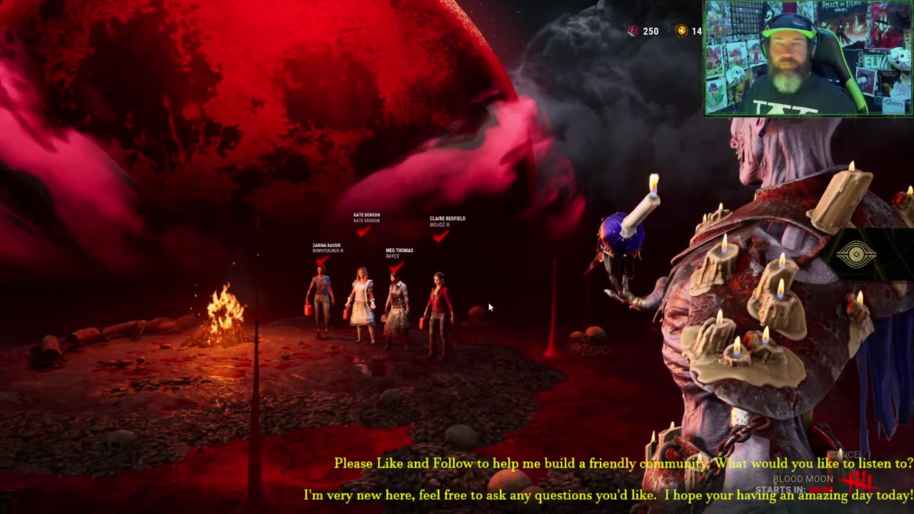 Slaying the day away during the blood moon event!