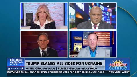 TRUMP BLAMES ALL SIDES FOR UKRAINE