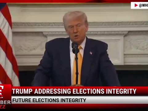 Watch Trump Addressing Elections Integrity