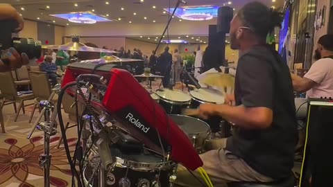Marcus Mickles - praise break on drums