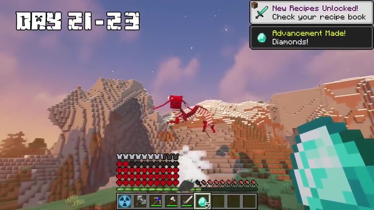I Survived 100 DAYS as GODZILLA in HARDCORE Minecraft!