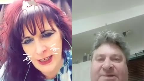 Duet with puss. Cats