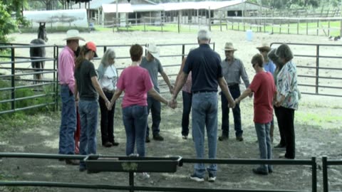 Skipper Calder & Cowboy-up Ministry bring horse training with a message at 11am.
