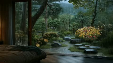 Rain Sounds from the Bedroom