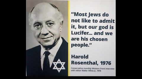 Harold Wallace Rosenthal Confesses to a Zionist Plot for a New World Order in a 1976 Interview