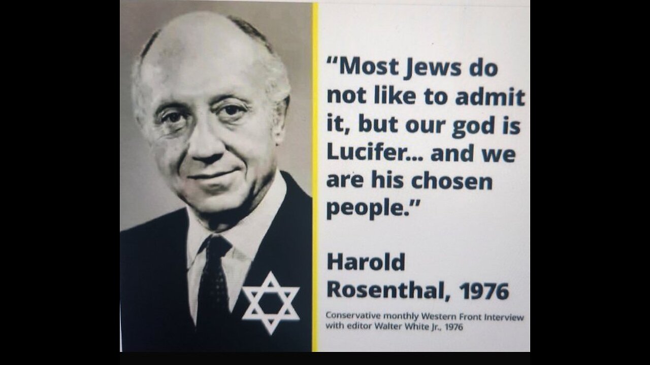 Harold Wallace Rosenthal Confesses to a Zionist Plot for a New World Order in a 1976 Interview