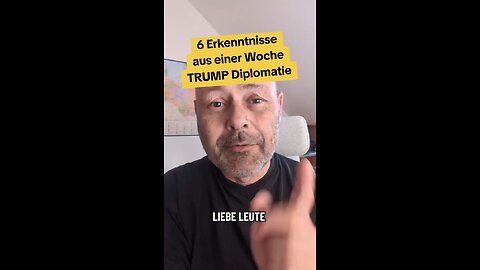 Sechs Erkenntnisse aus einer Woche Trump-Diplomatie zum Thema Ukraine.