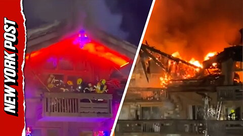 Massive blaze rips through French Alps ski resort