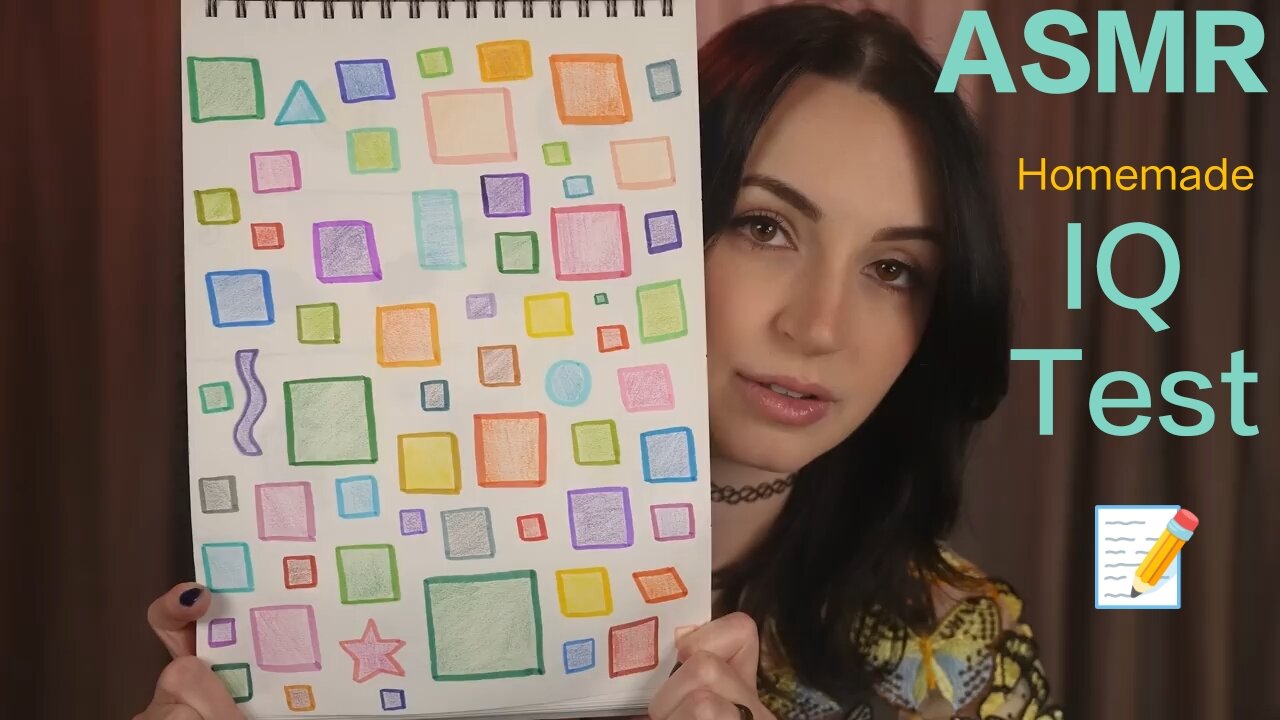 ASMR | Homemade IQ Test for you