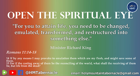 OPEN THE SPIRITUAL EYE