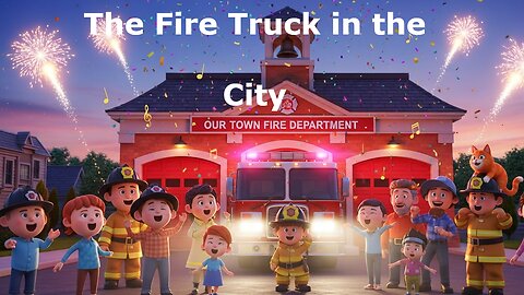 The Fire Truck in the City - Fun Kids Sing-A-Long