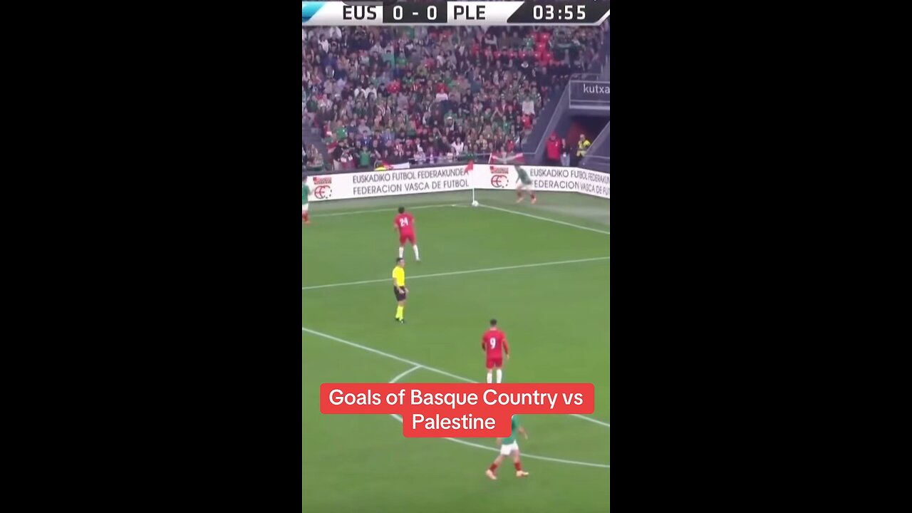 Goals of Basque Country vs Palestine in San Mamés Bilbao solidarity #football #bilbao #viral #fyp
