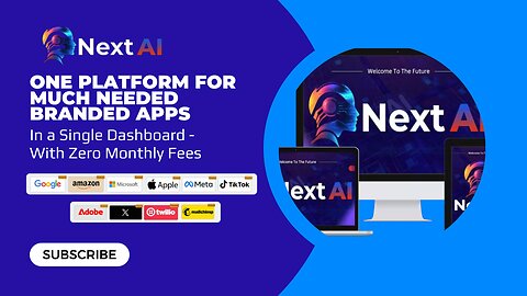 "NextAI: The World's First AI Platform with Top Brand Apps – No Monthly Fees, All in One Dashboard!"