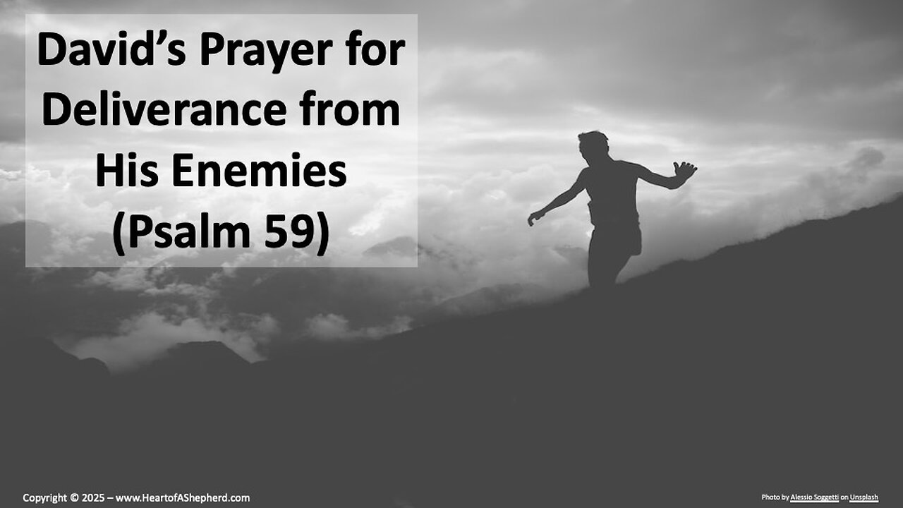 David’s Prayer for Deliverance from His Enemies (Psalm 59) from www.HeartofAShepherd.com.
