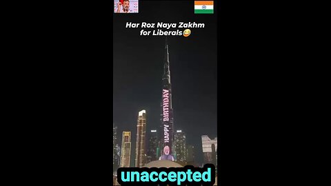 dubai bhurji khalifa wishes happy birthday to modi ji. #modi #bjp #india #narendramodi #amitshah