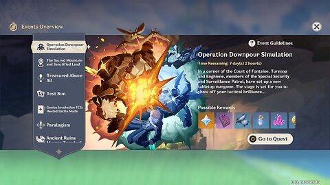 Operation Downpour Simulation Event - Genshin Impact - Version 5.6