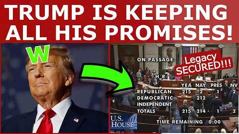 Trump's LANDMARK Bill Just PASSED the HOUSE!