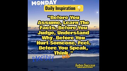 🗣Think Before You Act: Pause, Pray, Plan, Proceed‼️#DailyInspiration #MorningQuote #SoberCoach