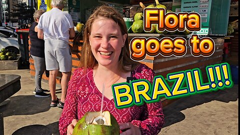 American Tries Brazilian Food! Surprise Santos Visit & Beach Vibes V0014