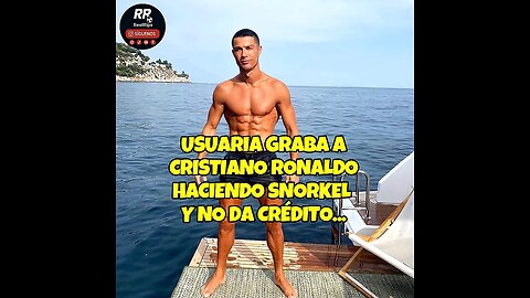 🌊 EN YATE: USUARIA GRABA A CRISTIANO RONALDO HACIENDO SNORKEL Y NO DA CRÉDITO 🌊