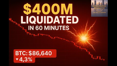 CRYPTO CRASH: $400M Liquidated in 60 Minutes - Bitcoin, Ethereum, XRP Analysis