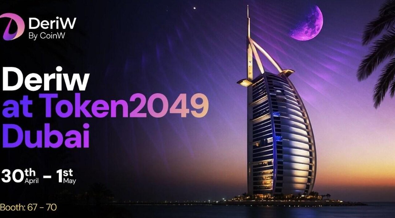 DeriW Dominates Token2049 Dubai with Gasless, 80K TPS Perpetual DEX