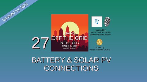 27 Battery and PV connections