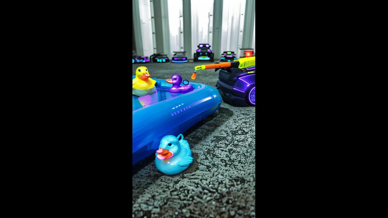 Watch me catch the duck with my rc car