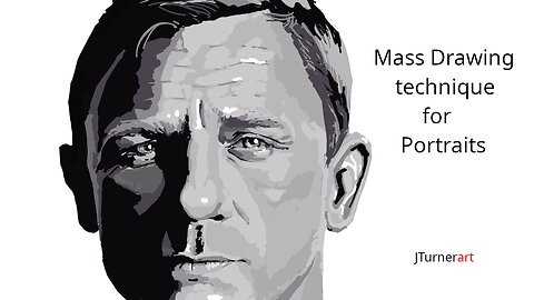 Mass drawing technique for Portraits